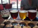 The tasting paddle from the Albion Hotel in Newcastle. Are those samples big enough to qualify as Untappd check-ins?