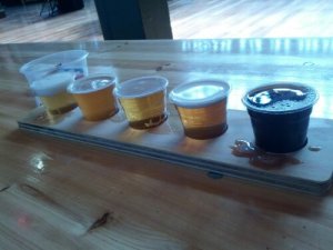 My first ever paddle of beers at GABS. How exciting!