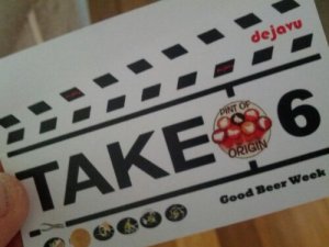 The sample card from Deja Vu - a great way to handle tasting paddles.