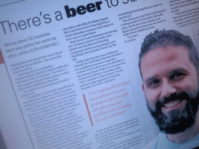 A story a lesser-known beer writer (me) wrote about a more well-known one (James Smith from The Crafty Pint).