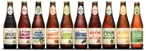 The James Squire range of beers.